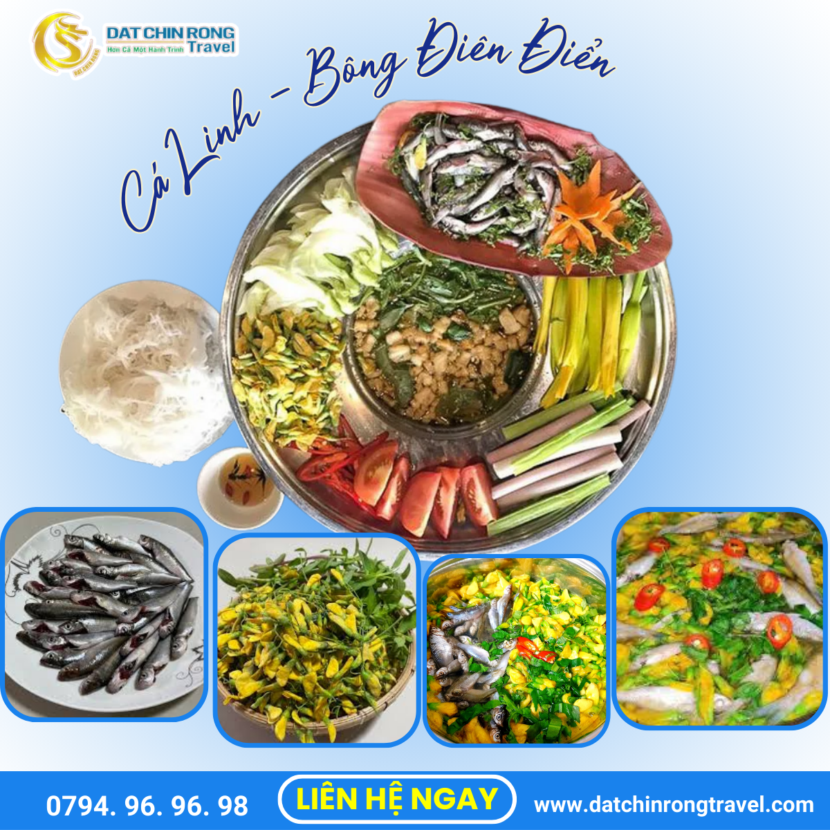 Cá linh - bông điên điển