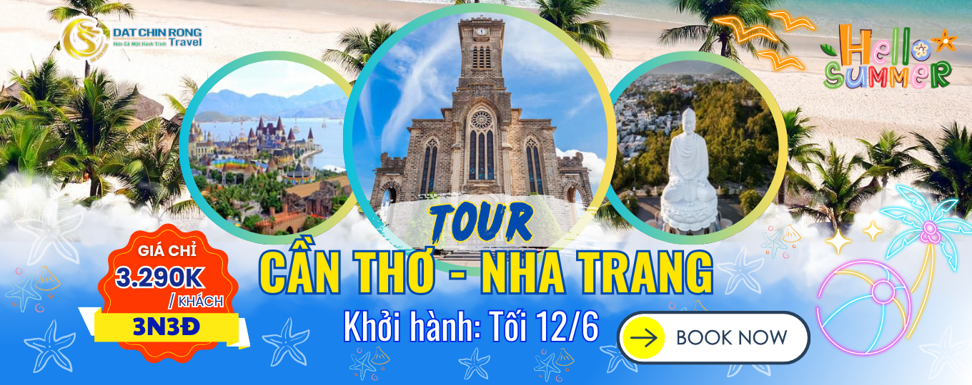 tour cần thơ - nha trang mùa hè 2025