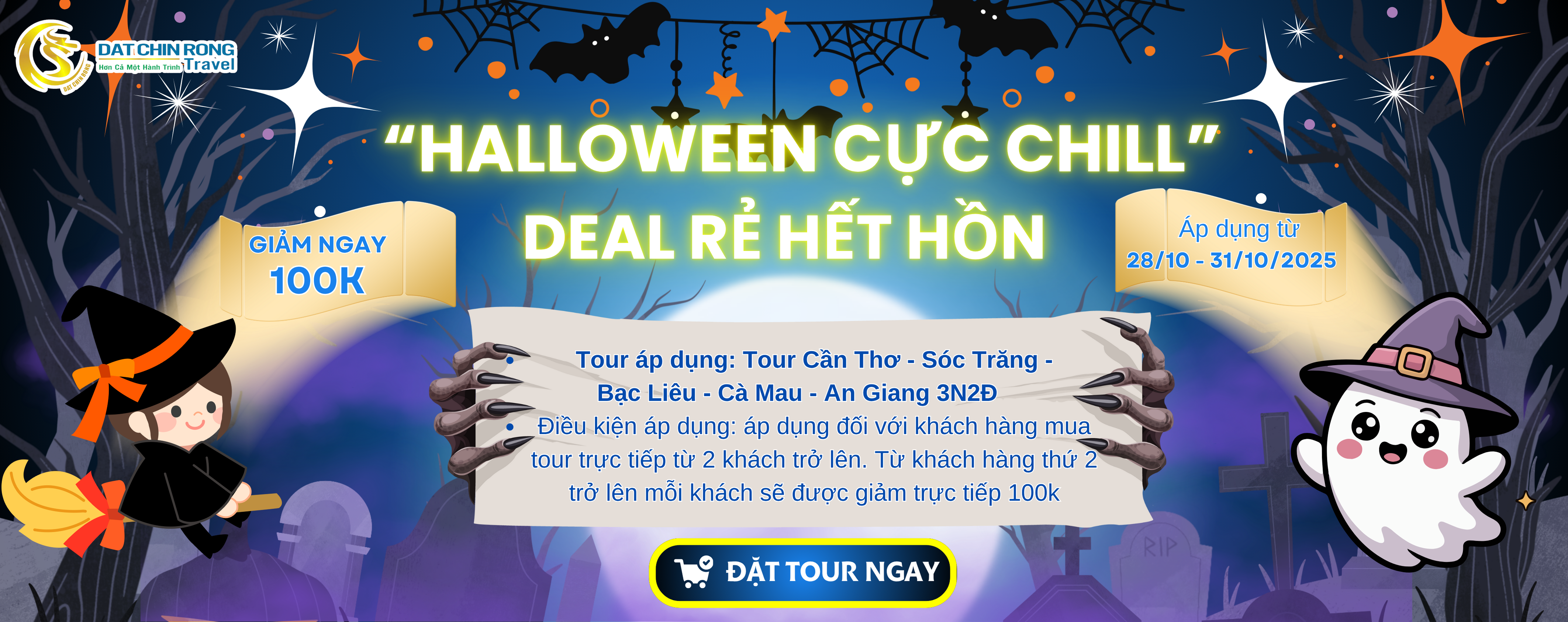 “Halloween cực chill – Deal rẻ hết hồn!”